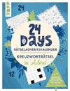 24 Days Rätseladventskalender. Kreuzworträtsel im Advent
